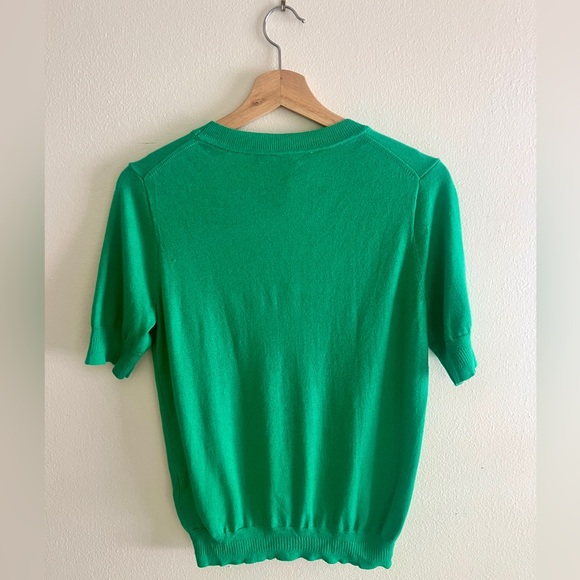 J.Crew Short Sleeve Knit Top in Kelly Green - Picture 3 of 6